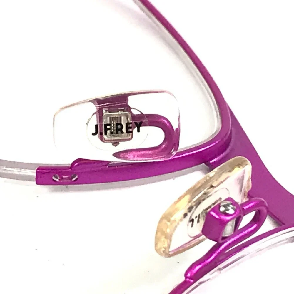 J.F. Rey Eyeglasses Frames JF2587 8060 Pink Orange Cat Eye Half Rim 54-17-140